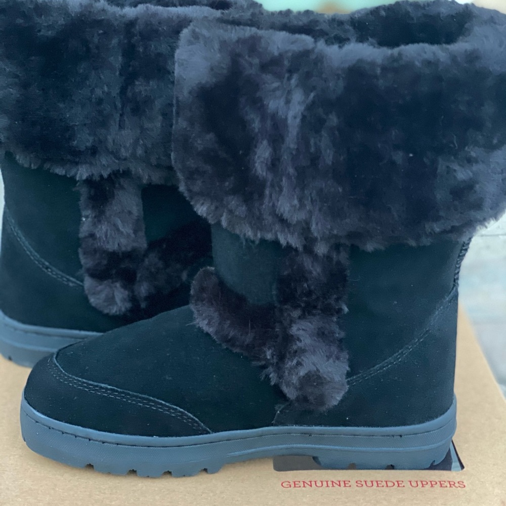 Style & Co. Genuine suede upper boots